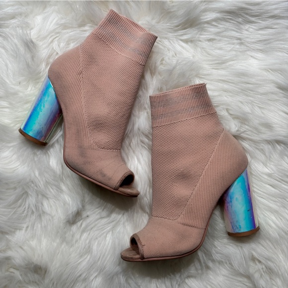 Wedged Heels with Halographic Heels (size 6) - Picture 3 of 9